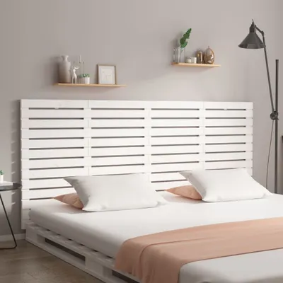 Produktbild von Wand-Kopfteil Weiß 166x3x91,5 cm Massivholz Kiefer , Kopfteile Design 2024