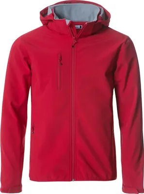 Produktbild von Basic Softshell Hoody Jacke mit abnehmbarer Kapuze