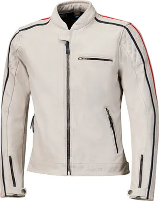 Produktbild von Held Brixham Motorrad Lederjacke, weiß/rot/schwarz, 62