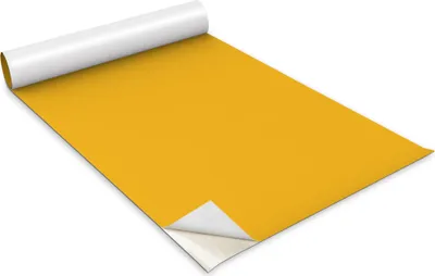 Zdjęcie produktu dla Folia samoprzylepna - Okleina meblowa - Dekoracyjna - Do mebli - Tapeta - Naklejka - Folia - Kolor żółty - 100 x 50 cm