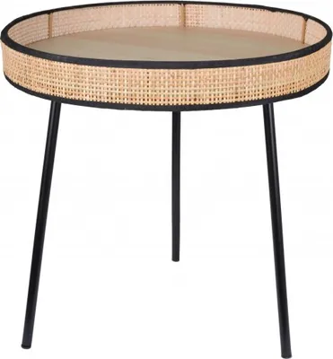Produktbild von Beistelltisch Rattan Nachttisch Kaffeetisch Sofatisch Nebentisch