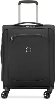 Image de DELSEY PARIS trolley Montmartre Air 2.0 Expandable 4 Double Rolls Cabin Trolley Slim Line 55 Black noir