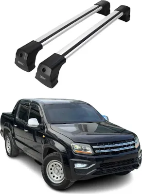 Produktbild von Dachträger Grundtäger für VW Amarok mk1 2010-2022 75kg Aluminium Silber 2 tlg