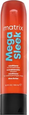 Produktbild von Matrix Total Results Mega Sleek, Professionelle Haarspülung, Krauses Haar, Widerspenstiges Haar, Alle Farben, Anti-Frizz, Feuchtigkeitsspendend, Glanz, Glättend, Weichmachend, 300 ml, Flasche