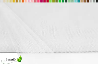 Produktbild von TÜLL Stoff 10m x 150cm, Farbauswahl:weiß 029