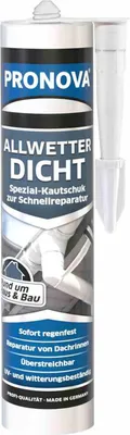 Produktbild von Allwetterdicht transparent 300 ml | Spezial-Dichtmasse auf Synthesekautschuk-Basis | haftet auch auf feuchten Untergründen | bitumenfest UV- & witterungsbeständig