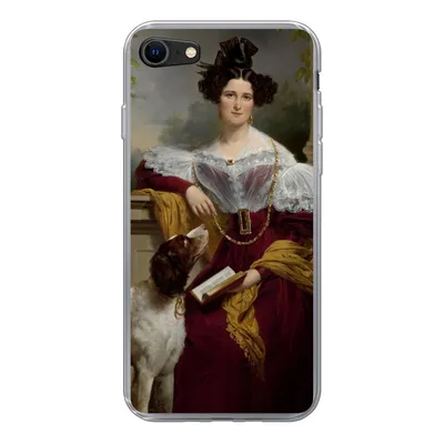 Produktbild von MuchoWow® Handyhülle Schutzhülle Hülle für iPhone SE 2022 Porträt von Alida Christina Assink - Gemälde von Jan Adam Kruseman Silikon Softcase Handy Hülle - Schutzhülle