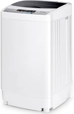 Immagine prodotto di Lavatrice COSTWAY, lavatrice a carica dall'alto, mini lavatrice con pompa, centrifuga e display, 250-310 W, 50×50×85 cm, 4,5 kg