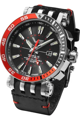 Produktbild von Herrenarmbanduhr VOSTOK EUROPE NH34-575A717 klassisch in Schwarz mit zusätzlichem Armband.