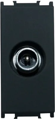 Produktbild von TV Antenneneinsatz schwarz 1M 1db Antennen Dose KM11SB-B PD12