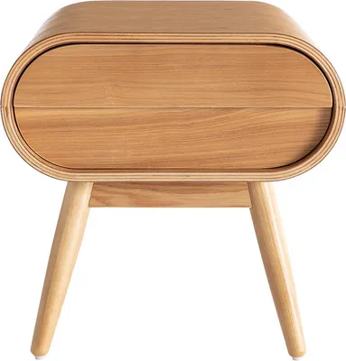 Produktbild von Miliboo - Design-Nachttisch Eschenholz 1 Schublade BJORG