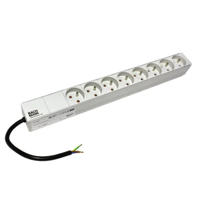 Obrázek produktu pro Bachmann 333.819, Základní, Šedá, 8 AC zásuvky / AC zásuvek, GST18, 48,3 cm (19")