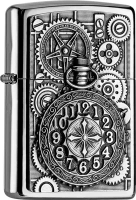 Produktbild von Zippo Pocket Watch | Chrom Hochglanz | Sturmfeuerzeug | Windfest & Nachfüllbar