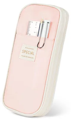 Produktbild von Großes Federmäppchen für Mädchen, rosa Federmäppchen, strapazierfähiges Federmäppchen, tragbares Federmäppchen für Teenager und Erwachsene