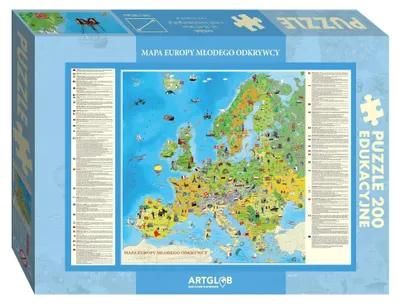 Produktbild von Puzzle 200 - Europa Młodego Odkrywcy