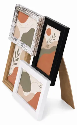 Produktbild von Bilderrahmen Collage für 4 Fotos Galerierahmen Wanddeko für Fotowand - Farbe: Multicolor | Format: 10x15