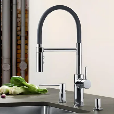 Immagine prodotto di Miscelatore per lavello con braccio flessibile Blanco CATRIS-S Flexo cromo 525791