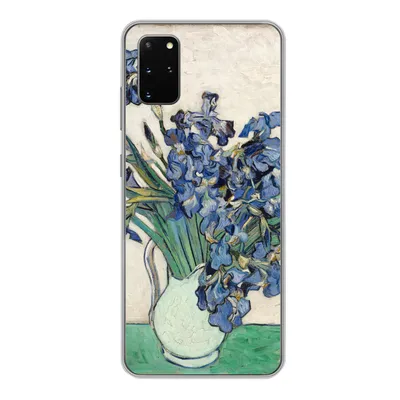 Produktbild von MuchoWow® Handyhülle Schutzhülle Hülle für Samsung Galaxy S20 Plus Stilleben mit Schwertlilien - Vincent van Gogh Silikon Softcase Handy Hülle - Hartschale