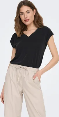Produktbild von ONLY ONLFREE S/S MODAL V-NECK TOP JRS NO Black XS