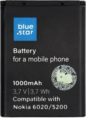 Image de BATTERIE adaptée pour Nokia 6020/5200/5300/3220/5140 1000m/Ah Li-Ion (BS) PREMIUM LINE