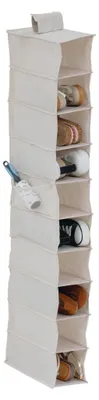 Image de Rangement à chaussures « groomy » 10 compartiments avec panier beige 128 x 15,5 cm - 5 five simply smart
