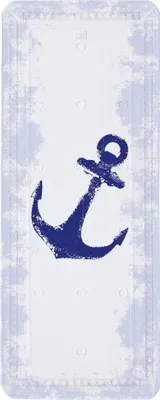 Produktbild von Kleine Wolke Wanneneinlage ANCHOR Dunkelblau 36 x 92 cm