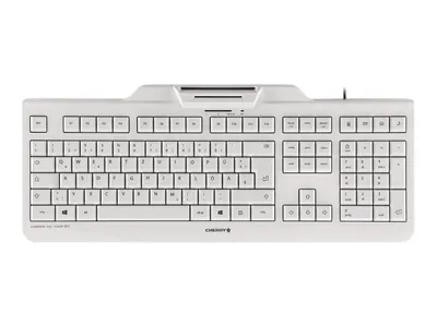 Zdjęcie produktu dla CHERRY KC 1000 SC, Pełnowymiarowy (100%), Przewodowa, USB, QWERTY, Szary