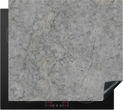 Produktbild von KitchenYeah© Herdabdeckplatte Beton - Antik - Muster , 59x51cm, Küche Deko, Glaskeramikkochfeld Herdabdeckung, Abdeckplatte fùr Kochfeld