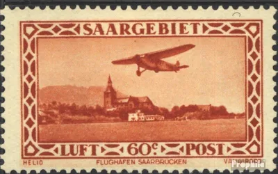 Produktbild von Briefmarken Saarland 1932 Mi 158 gestempelt Flugpostausgabe