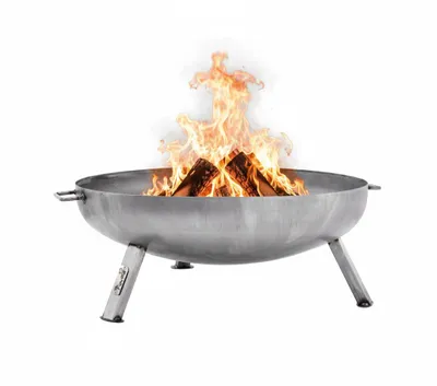 Produktbild von Feuerschale 79 cm Stahl, 12 kg tragbar, Feuerstelle Garten, Terrasse & Camping