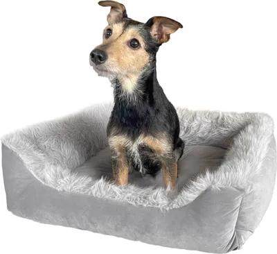 Produktbild von Hundebett Mayfair · Silver-Quarz · S · 51 x 46 x 15 cm