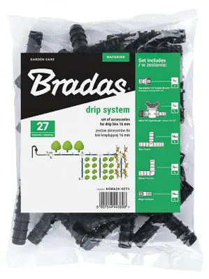 Obrázok produktu pre Sadu Príslušenstva Na Kapkové Závlahy F16Mm 27Ks Bradas Dswa20-Set1