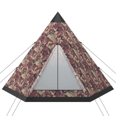 Image de vidaXL Tente pour 4 personnes Multicolore