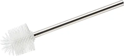 Produktbild von Silikon WC-Ersatzbürste Weiß mit Edelstahlstiel