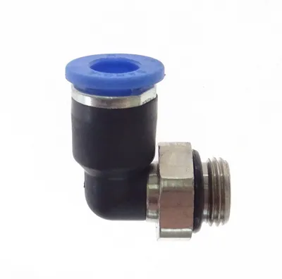 Image de Raccord pneumatique coudé de type L - coude, filetage 1/8" AG, pour tuyau de 8 mm