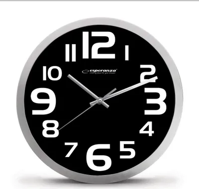 Obrázok produktu pre Esperanza WALL CLOCK ZURICH BLACK