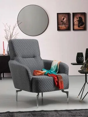 Produktbild von Sessel Einsitzer Luxus 1 Sitzer Polster Sitz Designer Textil Sitz Stoff Modern