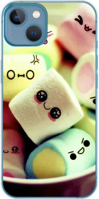 Produktbild von König Design Hülle kompatibel mit Apple iPhone 14 Plus Kunststoff Soft Handyhülle - Handy Case Marshmallows