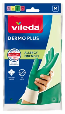 Obrázok produktu pre Vileda, Rękawiczki gumowe, bezlateksowe, rozmiar M, 1 para (PRODUKT Z NIEMIEC)
