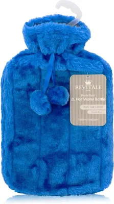 Productafbeelding van Famanu warmwaterfles met zachte fleece hoes - 2 liter