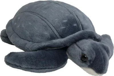 Produktbild von Nature Planet Pluschtier Meeresschildkrote - weicher Pluschstoff - viele Details - blau - 30 cm