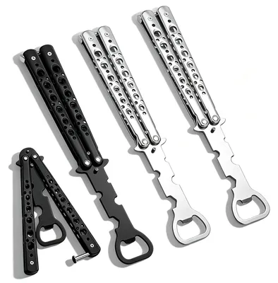 4er Set Schmetterlingsflaschenöffner aus Edelstahl, tragbar