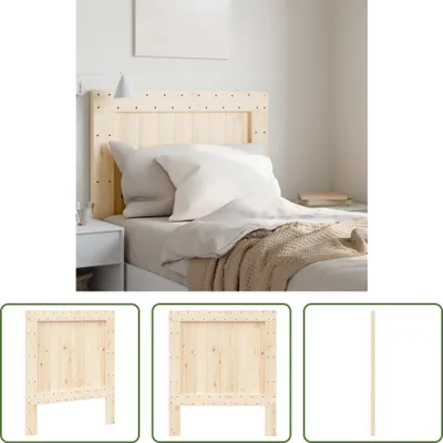 Produktbild von The Living Store Kopfteil 80x104 cm Massivholz Kiefer