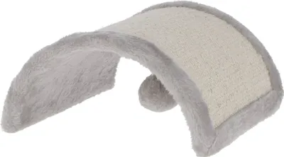 Immagine prodotto di Kerbl Kratzbrett Half Moon (Farbe grau, L x B x H 26 x 22 x 11 cm, Plüschball)