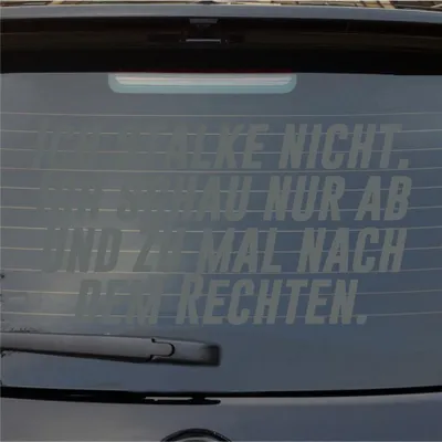 Produktbild von Heckscheibenaufkleber Ich stalke nicht. Ich schaue nach dem rechten 55x30 cm Grau Auto Aufkleber Sticker