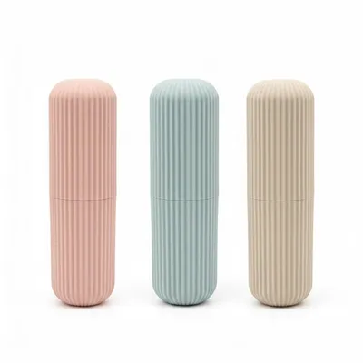 Produktbild von 3er Set Reiseetui Zahnbürsten Etui Tragbares Brillenetui Kosmetik Organizer Zahnbürstenhülle Aufbewahrungsbox