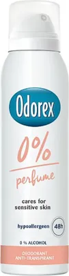 Zdjęcie produktu dla Odorex Dezodorant w sprayu - 0% bezzapachowy - bezzapachowy - 150 ml - 1 szt