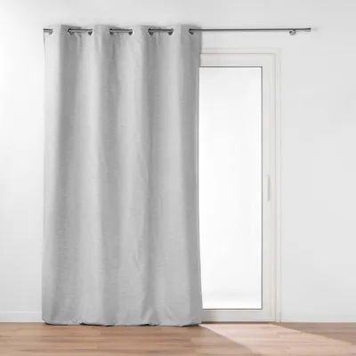 Image de Rideaux à Oeillets avec Doublure amovible 140 x 260 cm Coverline Gris - Thermique & 100% Occultante