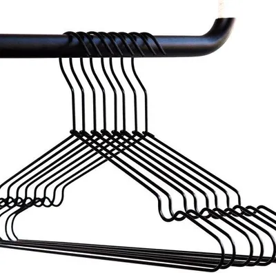 Immagine prodotto di Appendiabiti di design in metallo robusto - 8 pezzi (nero)