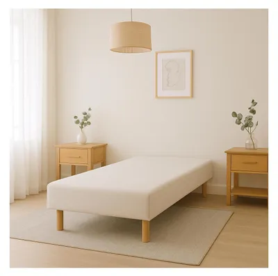 Image de Sommier Tapissier Blanc 90x200 Fabrication Française Artisanale